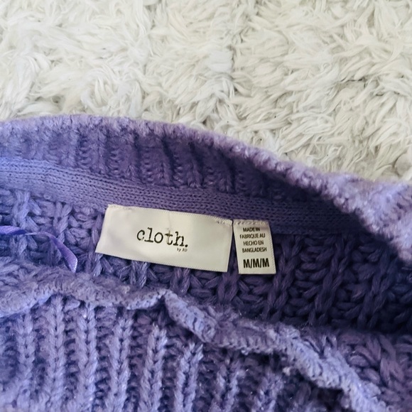 Oversized thickened purple high waist Cloth by RD sweater - Picture 2 of 10